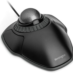 Kensington Mouse Trackball Orbit com anel de rolagem (K75327WW), preto-cinza
