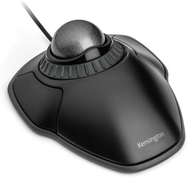 Kensington Mouse Trackball Orbit com anel de rolagem (K75327WW), preto-cinza