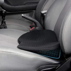 Livtribe Almofada de assento de carro – almofada de espuma viscoelástica para assento de carro – alívio da dor na parte inferior das costas – Almofadas de assento de carro para dirigir