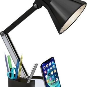 Luminária Articulada de mesa estudo: Modelo Porta Lápis, Caneta E Suporte Celular