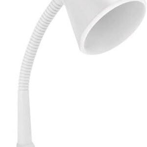 Luminaria Mesa E27 Taschibra TLM 03 Branco 15.0 Produzida em plástico com soquete de porcelana, corpo da luminária articulável