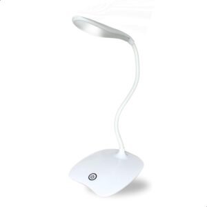 Luminária de Mesa Articulável com 3 Níveis de Iluminação. Moderna Inovadora e Decorativa, Ideal para Estudo, Trabalho, Simples e Prática.