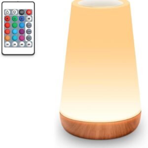 Luminaria de Mesa, Luminaria de Mesa Led, Luminaria Inteligente RGB, 13 Cores, Controle Remoto, Portátil, Touch, USB, Recarregável