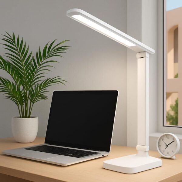 Luminária de Mesa Recarregável LED Touch com 3 Níveis de Iluminação Ajustável - Design Moderno e Portátil para Estudo, Trabalho e Leitura - Imagem 2