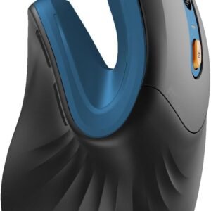 LuolaProject Mouse ergonômico, mouse vertical sem fio de 2,4 g, mouse Ergo com clique mudo, mouse recarregável USB-C para Windows, Mac OS, PC/notebook/laptop (sem fio de 2,4 GHz)