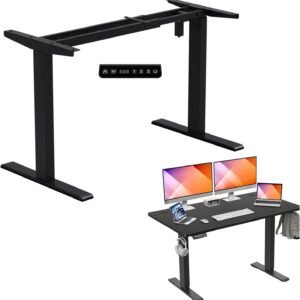 Mesa Eletrica Ajustavel, Estrutura de Mesa Elétrica em pé Mesa Gamer,Bivolt Estrutura de para Sentar e Levantar Até 1,2M