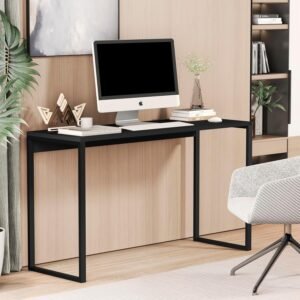 Mesa Escrivaninha Estilo Industrial Escritório Office 120cm Loft (Preto)