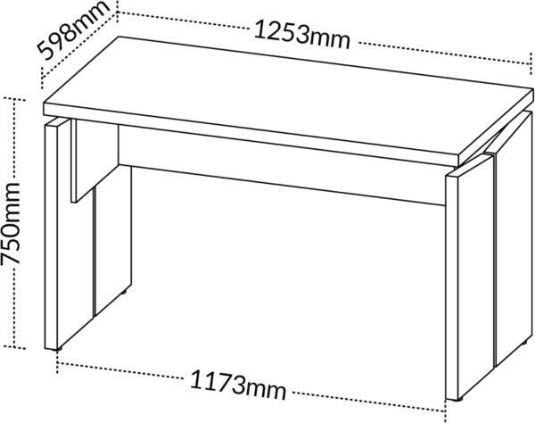 Mesa Funcional e Moderna para Escritório em Tamburato 37mm - Freijó com Branco - Imagem 2