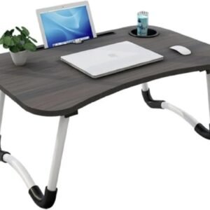 Mesa Mesinha Dobrável Portátil Para Notebook, Laptop, Macbook, Tablet, Monitor, PC, Home Office, Estudo, Cama, Refeição, Sofá, Porta Copo, Resistente, Antideslizante, Leve, Prático (Note Até 15,6”).