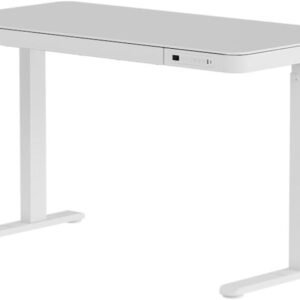 Mesa com Regulagem de Altura Elétrica Elements Musa Branca