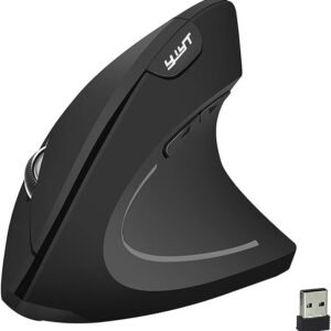 Mouse Ergonômico 2.4G sem fio vertical mouse ergonômico vertical mouse vertical mouse mouse óptico 3 níveis de DPI ajustáveis/plug & play preto