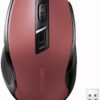 Mouse Sem Fio MU006 Vermelho 4000DPI 2.4G Sensor Preciso Design Ergonômico Confortável para Jogos Trabalho Compatível com Windows Linux Portátil Compacto MPOWER
