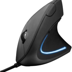 Mouse Vertical Verto Ergonomic Usb Com Fio 1600dpi Preto D5 Luuk Young