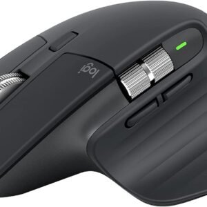 Mouse sem fio Logitech MX Master 3S com Sensor Darkfield para Uso em Qualquer Superfície, Design Ergonômico, Clique Silencioso, Conexão USB ou Bluetooth - Grafite