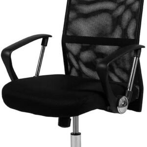 OR DESIGN Cadeira Presidente Ergonômica Giratória Preta 3307
