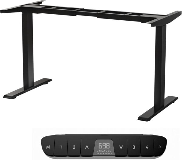 Pernas de mesa em pé, moldura de mesa ajustável com motor duplo com memória, base elétrica, altura da base, pernas de mesa elétrica