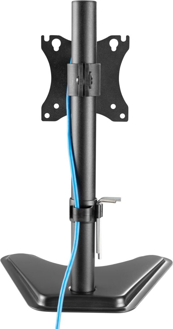 SUPORTE PARA MONITOR - ES-10 - EM AÇO PARA 1 MONITOR - ATÉ 27" - FIXO - COM BASE TRIANGULAR - PRETO - EVOLUT - Imagem 2