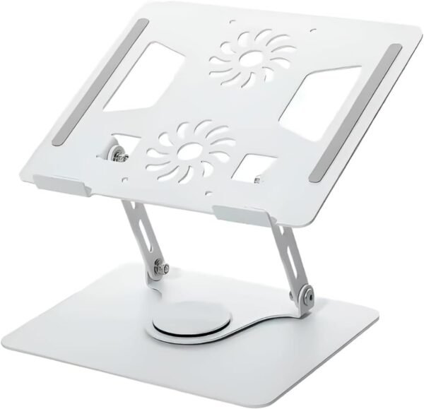 Suporte Ajustável e Articulado para Laptop, Tablet e iMac com Rotação de 360 Graus e Design Ergonômico, Compatível com Macbook Pro, MacBook Air, Dell e Outros, Metal. Suporta Livros e Bíblias.
