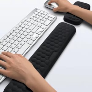 Suporte Ergonomico de Pulso, Teclado e Mouse, Apoio de Punho, Espuma de Memória