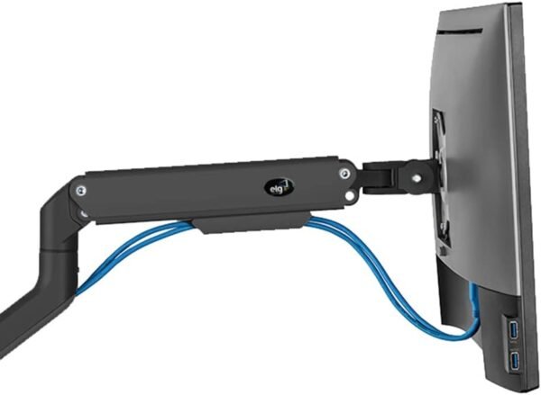 Suporte Multiarticulado de Mesa com Moderno Sistema de Molas para Monitores de 17"a 35"até 9Kg Preto - F82N ELG - Imagem 2