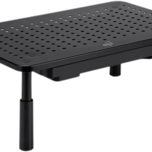 Suporte Organizador de Mesa Para Monitor/Notebook com Ajuste de Altura e Gaveta - SM087 ELG