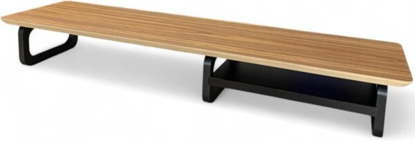 Suporte para Monitor de Mesa em Madeira Base Elevada para Computador Organizador de Escritório - Imagem 2