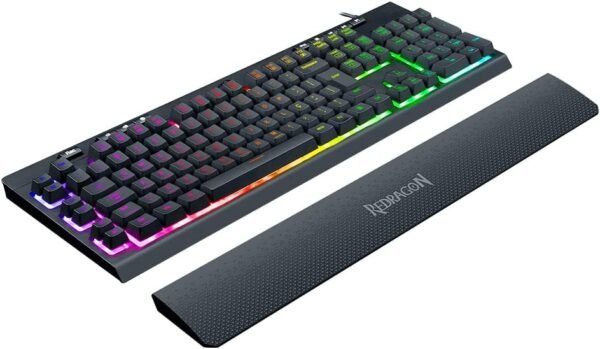 Teclado Gamer Redragon Shiva, c/Cabo 1,80m, RGB, USB2.0, ABNT2, Preto - K512RGB - Imagem 2