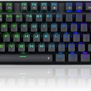 Teclado Mecânico Gamer Redragon Kumara Pro RGB Switch Marrom Preto - K552RGB-BRS-B