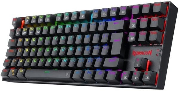 Teclado Mecânico Gamer Redragon Kumara Pro RGB Switch Marrom Preto - K552RGB-BRS-B - Imagem 2