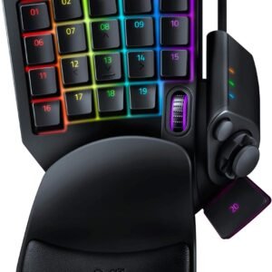 Teclado para jogos Tartarus v2: Teclas de membrana mecânica Razer | Iluminação Chroma RGB personalizável, Preto clássico