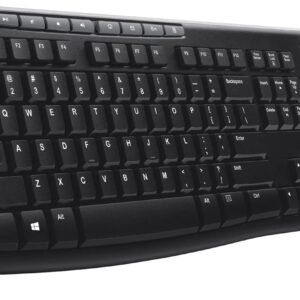 Teclado sem fio Logitech K270 com 8 Teclas Multimídia, Conexão USB, Pilhas Inclusas e Layout ABNT2 - Compatível com PC e Notebook.