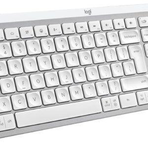 Teclado sem fio Logitech MX Keys S com Clique Silencioso, Teclas Programáveis, Iluminação Inteligente, Conexão Bluetooth ou Receptor USB Logi Bolt e Bateria Recarregável - Cinza Claro
