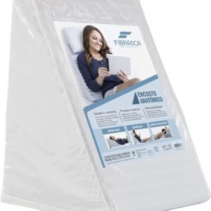 Travesseiro Triangular Encosto Anatômico – Branco - Fibrasca