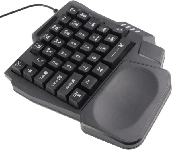 Uma Mão de 35 Teclas Teclado de Jogo Ergonômico