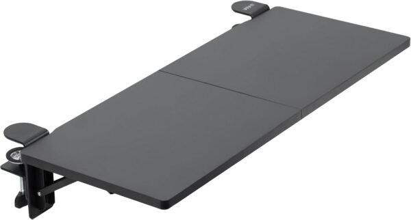 VIVO Extensor de mesa dobrável de 76,2 x 30,5 cm, apoio de braço, bandeja de teclado de escritório, acessório de extensão de mesa lateral, preto, DESK-EXT30