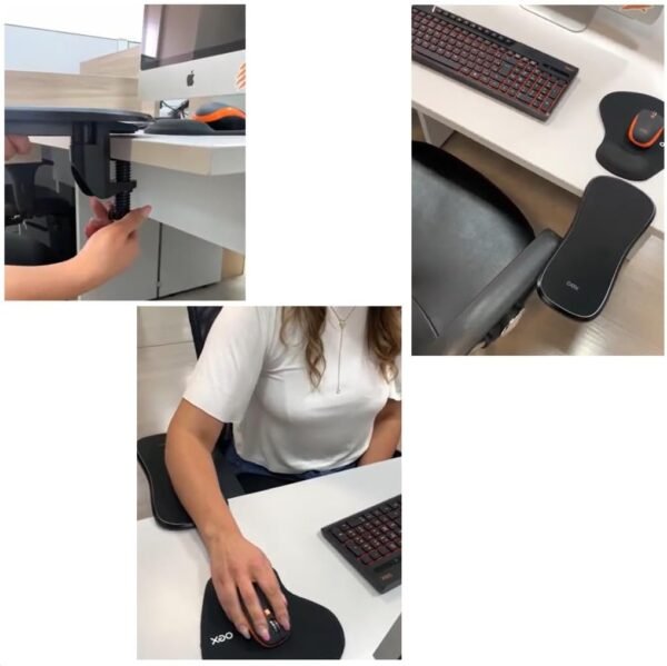 Apoio Para Antebraço Ergonômico Substitui O Braço Da Cadeira Digitar Com Mouse Teclado - Imagem 3