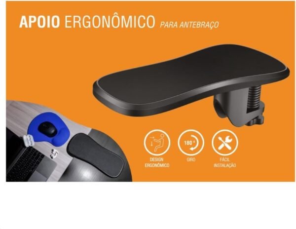 Apoio Para Antebraço Ergonômico Substitui O Braço Da Cadeira Digitar Com Mouse Teclado - Imagem 4