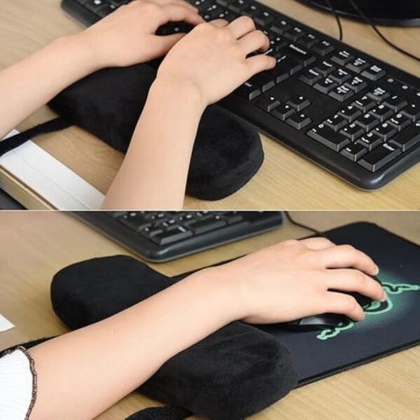 Par de Almofadas para Apoio de Braço Cadeira Escritório Gamer Antebraço Encosto Ergonômico - Imagem 8