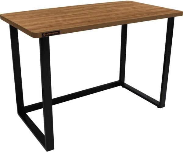 HAYONIK, Mesa Para Escritório Office Industrial, Amêndola Rústica, 110X60cm, MDF, Borda Dupla de 27mm, Peso Suportado 150Kg - MHO 1100 - Imagem 3