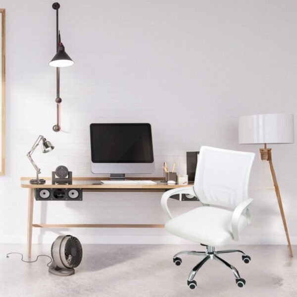 Cadeira de Escritório Begonia Tela Mesh Ergonômica Branco - Imagem 2