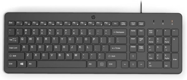 Combo de Teclado e Mouse USB HP 150 - Plug and Play, com Digitação Silenciosa, Confortável e Precisa, Mouse com DPI de 1600, Layout ABNT2, Preto (240J7AA) - Imagem 3