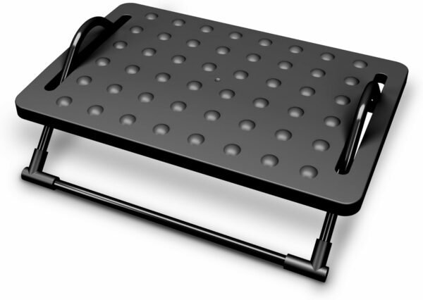 Apoio Ergonômico Para Pés Massageador Regulável Preto Confortec - Imagem 2