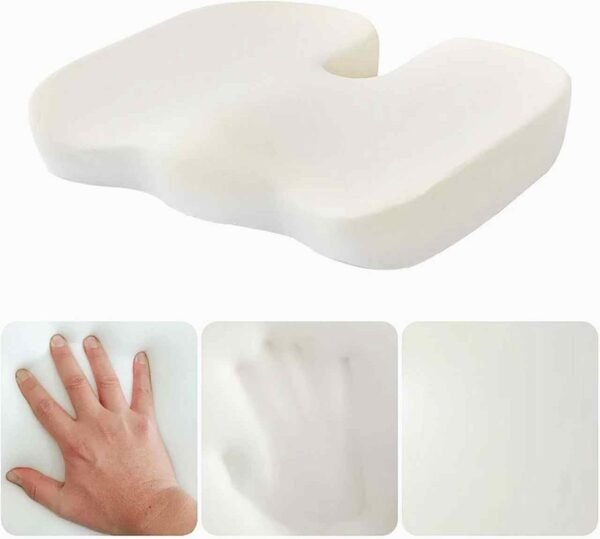 Almofada De Assento Cóccix Com Espuma de Memória Ortopédico Travesseiro Ergonômico Cadeira Postura - Imagem 6