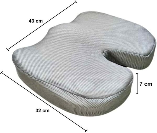 Almofada De Assento Cóccix Com Espuma de Memória Ortopédico Travesseiro Ergonômico Cadeira Postura - Imagem 8