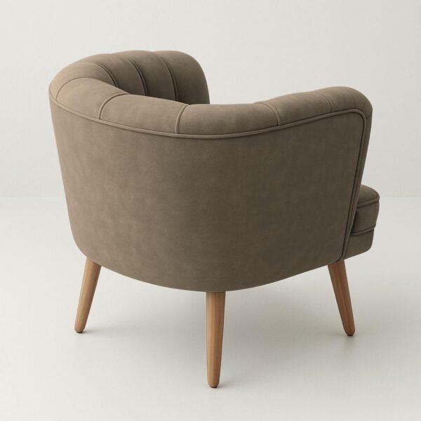 Poltrona Cadeira Decorativa para Sala de Espera Recepção Resistente Ergônomica MOBLAN decor (Cappuccino) - Imagem 6