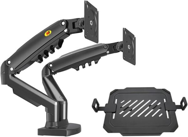 Suporte Articulado para Monitor F160 NB Braço Giratório Pistão a Gás com Bandeja Apoio Notebook NBH-7 - Imagem 4