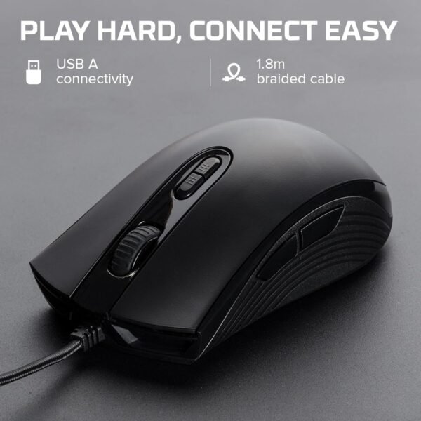 HyperX Pulsefire Core Mouse para Jogos, Preto, Até 6200 dpi - Imagem 2