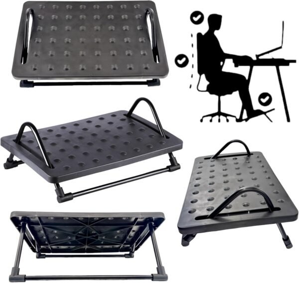 Apoio Ergonômico para os Pés Base Suporte Descanso Regulagem - Imagem 5