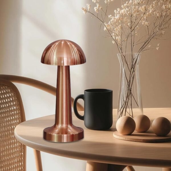 BEMMY Luminária de Mesa,Luminária Abajur Mesa Led Dimerizável Sem Fio Recarregável, Toque Candeeiro de Mesa Luz Noturna，Candeeiro de mesa recarregável USB 1800mAh - Imagem 9