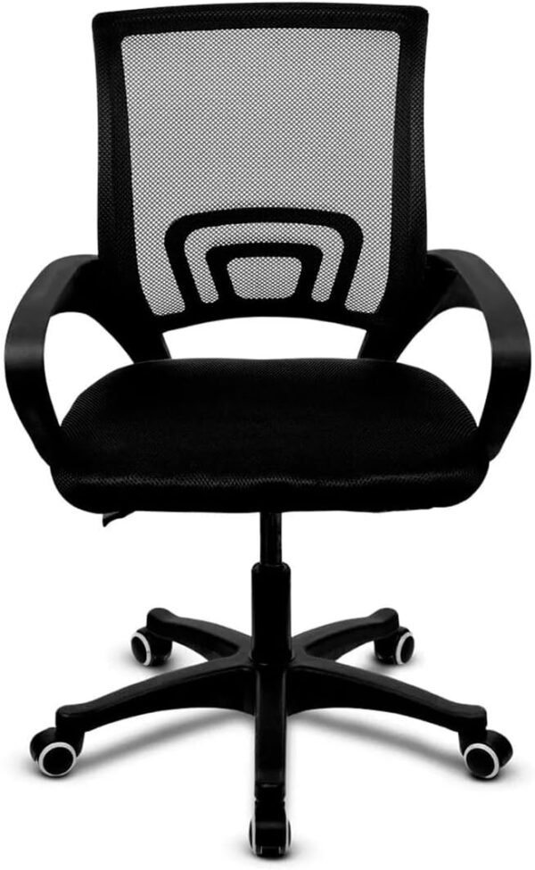 Cadeira Executiva TCN 001 Preto Office Escritório Com Apoio ergonômico para lombar Apoio para os braços Ajuste de altura - Imagem 3